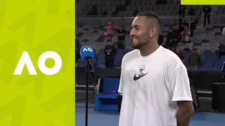 Nick Kyrgios: "I'm glad to be back out here" (1R) on-court interview | Australian Open 2021