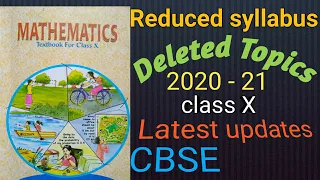 #Reduced syllabus class 10 MATHS ,#Deleted Syllabus class10maths