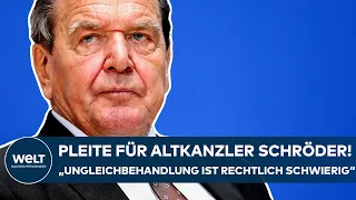 GERHARD SCHRÖDER VERLIERT PROZESS: "Diese Ungleichbehandlung ist rechtlich schwierig"