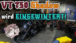 ❄️ Honda Shadow 750 EINGEWINTERT ! | ⚙️Werkstattvideo