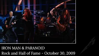 Metallica & Ozzy Osbourne - Iron Man & Paranoid (Rock and Hall of Fame - October 30, 2009)