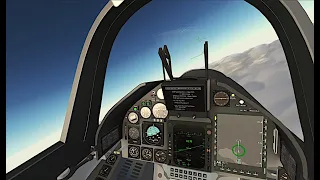 Flightgear (free) Flight Simulator | High settings 60FPS | AI dogfight SAAB JA Viggen