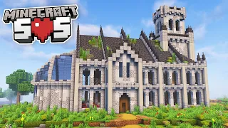 I Built a Massive Church on Minecraft SOS!!! [Hardcore SMP]
