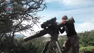 Сирия Боевики ИГИЛ стреляют из ПТУР BGM 71 TOW