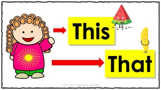 ENGLISH GRAMMAR | THIS and THAT | Reading Activity Lower Primary ESL | FREE Worksheet