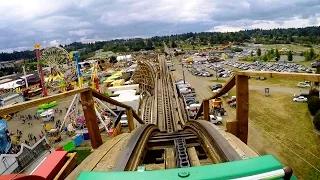 Classic Coaster front seat on-ride HD POV @60fps Washington State Fair
