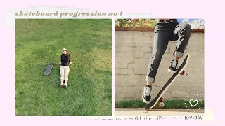 GIRL SKATEBOARD PROGRESSION 1 (about 2 month)