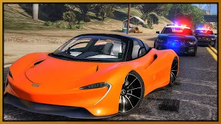 GTA 5 Roleplay - FAST McLaren Speedtail Chased by 2 High Speed Cop Units | RedlineRP #990