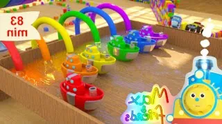 Learn Letters, Chain Reactions, Physics, Recycling and more | 7 Cartoons with Max and Friends!baby