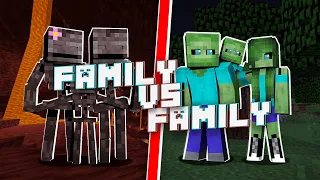 FAMILY VS FAMILY - WHO IS THE STRONGEST MONSTER - MONSTER SCHOOL