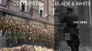 May 4, 1945/ VICTORY DAY: COLORIZED FOOTAGE OF SOVIET SOLDIERS RETUNING HOME