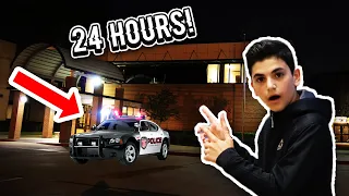 24 HOURS OVERNIGHT CHALLENGE IN MY SCHOOL! *CAUGHT*