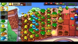 Roof level-7 completed adventure 2 in plants vs Zombies game||susmitagaming
