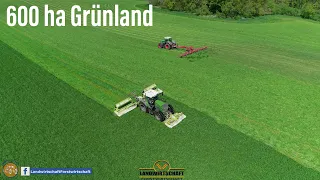 600 ha Grünlandernte mit dem Lohnunternehmen Ganzenmüller! Ackergras 2022 Landwirtschaft Lohnauftrag