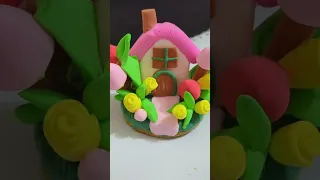How to make sweet home with clay 😍🏡🏠 //full tutorial Step by Step //