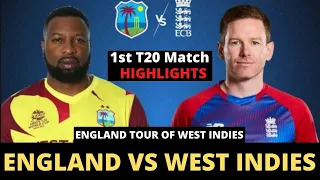 England vs West Indies 1st t20 2022 highlights, England tour of West Indies 2022, ENG VS WI LIVE