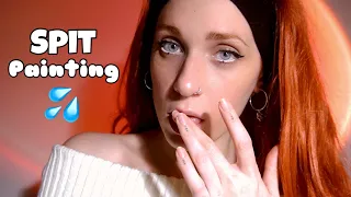 🎨 Spit Painting Your Face 💦 Just a Little Bit ~ ASMR ~ Ear to Ear