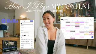 How I Plan My Content, Working Full-Time: Tips for balancing a 9-5, how I choose videos, using Rella