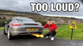 LOUD EXHAUST FITTED TO MY PORSCHE CAYMAN 987 S