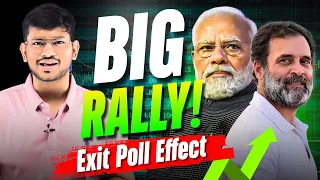 Monday को बाज़ार में बड़ी Rally - Election 2024 Exit Poll Mega Analysis | Stock Market Analysis