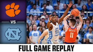 Clemson vs. North Carolina Full Game Replay | 2023-24 ACC Men's Basketball