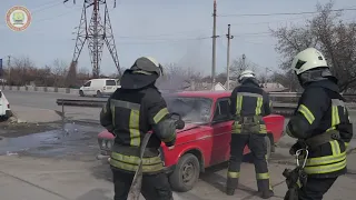 Рятувальники ліквідували загорання легкового автомобіля