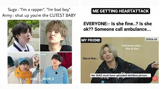 BTS funny & relatable memes🤣🤣 -61 ||BTS Memes Adda||