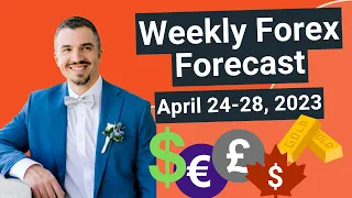 Weekly Forex Forecast (April 24-28, 2023) DXY, EURUSD, GBPUSD, USDCAD, XAUUSD