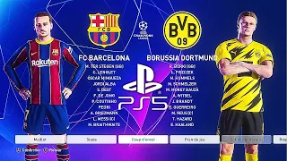 PES 2021 PS5 FC BARCELONA - DORTMUND | MOD Ultimate Difficulty Career Mode HDR Next Gen