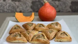 Очень ароматные пирожки с начинкой из тыквы и мяса!🎃