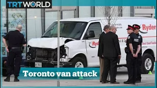 Police officer arrests Toronto van attack suspect