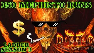 D2R Ladder Season 3 - 350 Mephisto Runs Drop Highlights