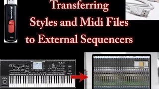 Korg Arranger Keyboards-Exporting Styles and Midi files from Keyboard to Computer