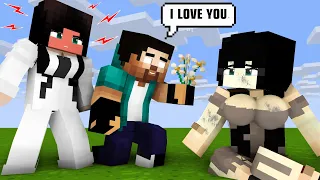 RICH GIRL TO POOR GIRL - WHO IS HEROBRINE'S LOVE : MONSTER SCHOOL | MINECRAFT ANIMATION