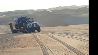 super kenworth with lwobet in the sand