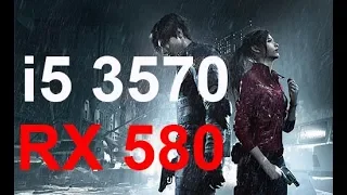 i5 3570 + RX 580 RE2 Remake Benchmark ULTRA