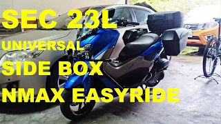 SEC 23L UNIVERSAL SIDE BOX SIDE PANNIER YAMAHA NMAX V1 V2 MOTORSTAR EASY RIDE 150N