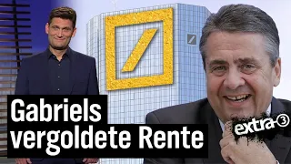 Sigmar Gabriel geht zur Deutschen Bank | extra 3 | NDR