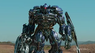 Transformers Shockwave / CGI walk test / FRONT view /3D Max, Vray