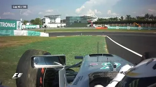 lewis hamilton's engine failure, but he ends up screaming "NOOOOO-!" instead (malaysian gp 2016)