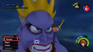 Kingdom Hearts 1.5 Remix (Proud Difficulty) (Part 15: Fighting The Shark & Ursula's Boss Battles)