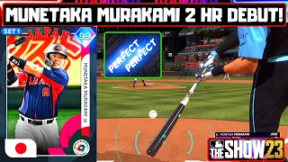 I hit TWO HOME RUNS with 99 MUNETAKA MURAKAMI in his DEBUT! MLB The Show 23