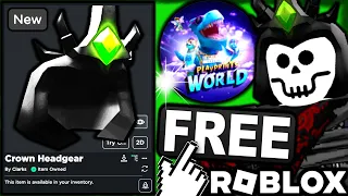 FREE ACCESSORY! HOW TO GET Evil Queen Lena Crown Headgear! (ROBLOX PLAYPRINTS WORLD EVENT)