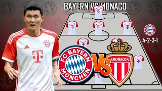 BAYERN MUNICH VS AS MONACO ||  BAYERN MUNICH POTENTIAL STARTING LINEUP VS MONACO PRE SEASON 2023