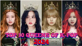 Top 10 Queens of K-POP 2024 #kpop #lisa #trending #top10 #viral #southkorea #kpopedit #kpopqueen