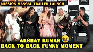 Akshay Kumar Back To Back Funny Moments | Mission Mangal Trailer Launch