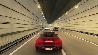 Huracan ZOOMIN through the Shokuto Expressway