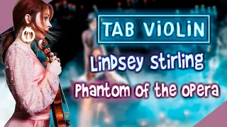 Lindsey Stirling - Phantom of the Opera Violín TUTORIALS and TABS / How to play VIOLÍN