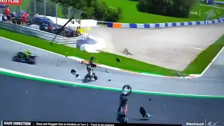 Valentino Rossi almost hit 2 times