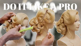 UPDATE 2024 BRIDAL HAIRSTYLE How to do a side swoop + best way to do a pin up curl